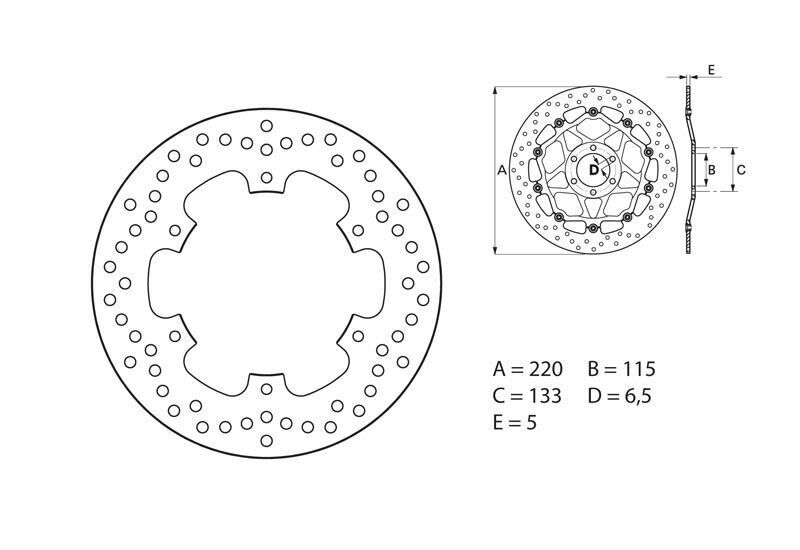 Brembo brake discs Serie Oro disc fixed 68B40756