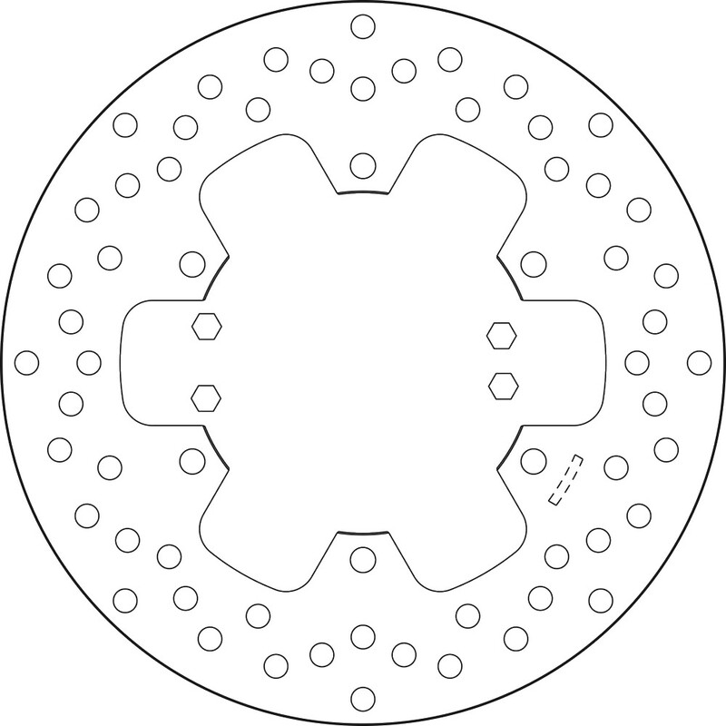 Brembo remschijven Serie Oro remschijf vast 68B407H8