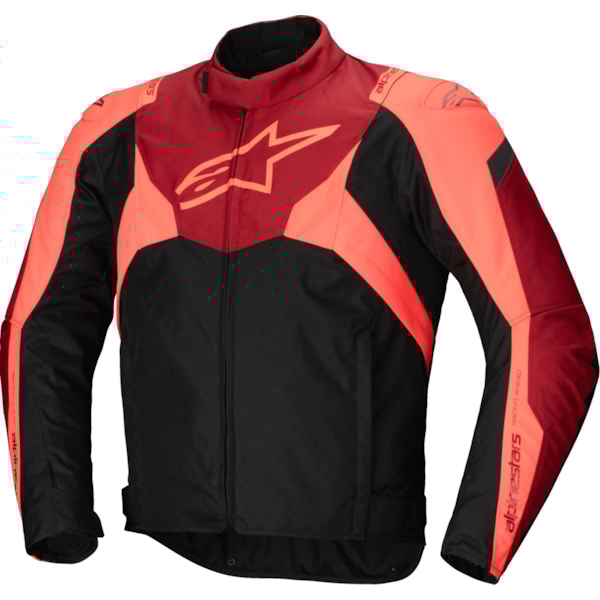 ALPINESTARS T-Jaws V4 Waterproof Jacket Zwart-Rood Fluo-Donker Rood