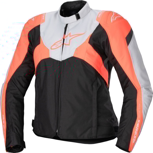 ALPINESTARS Stella T-Jaws V4 Waterproof Jacket Black-Ice Grey-Coral Fluo
