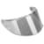 HJC Vizier HJ-42 Pinlock en tear off voorbereid RST zilver