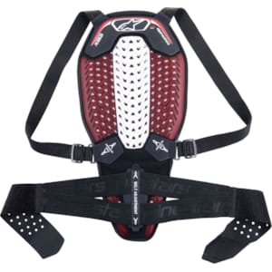 Protection dorsale ALPINESTARS avec sangles Nucleon Plasma Noir-Blanc-Rouge