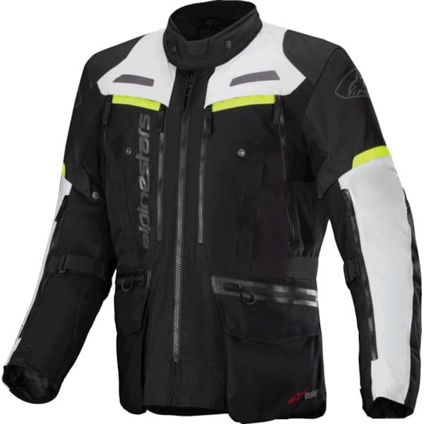 ALPINESTARS Bogotá Pro Drystar Jacket Zwart-Ice Grijs-Geel Fluo
