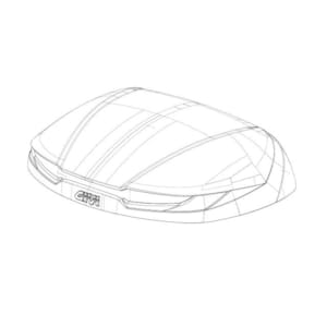 Case bottom & lid cases GIVI V45 Top shell ZV45CNTM