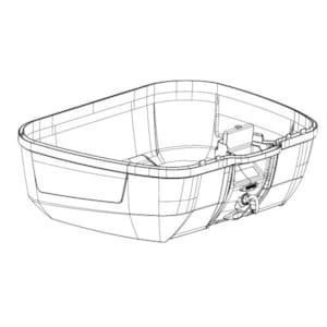 Case bottom & lid cases GIVI B45+ shell ZB45FNM