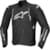 Men's leather motorcycle jacket ALPINESTARS Dusk Black-White