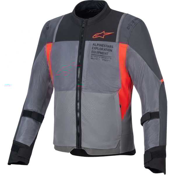 ALPINESTARS ST-2 Air Jacket Deep Grey-Dark Grey-Bright Red