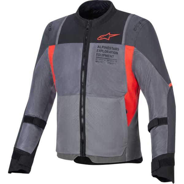 ALPINESTARS ST-2 Air Jacket Deep Grey-Dark Grey-Bright Red