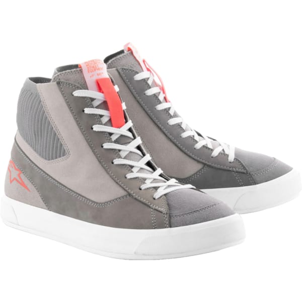 ALPINESTARS Stated Shoes Gris Clair-Rouge Fluo-Blanc