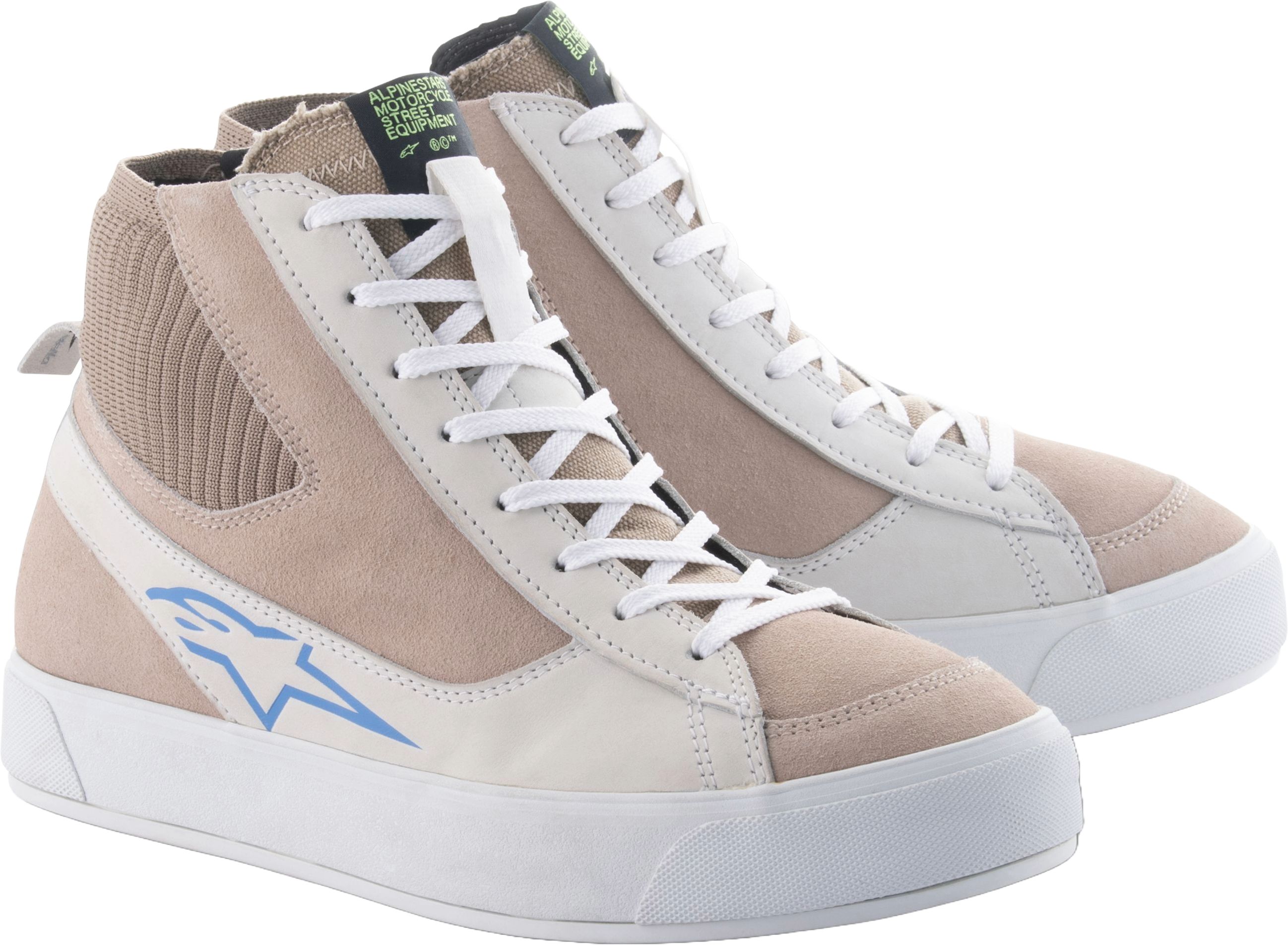 Women's motorcycle shoes ALPINESTARS Stella Stated Podium White-Light Grey