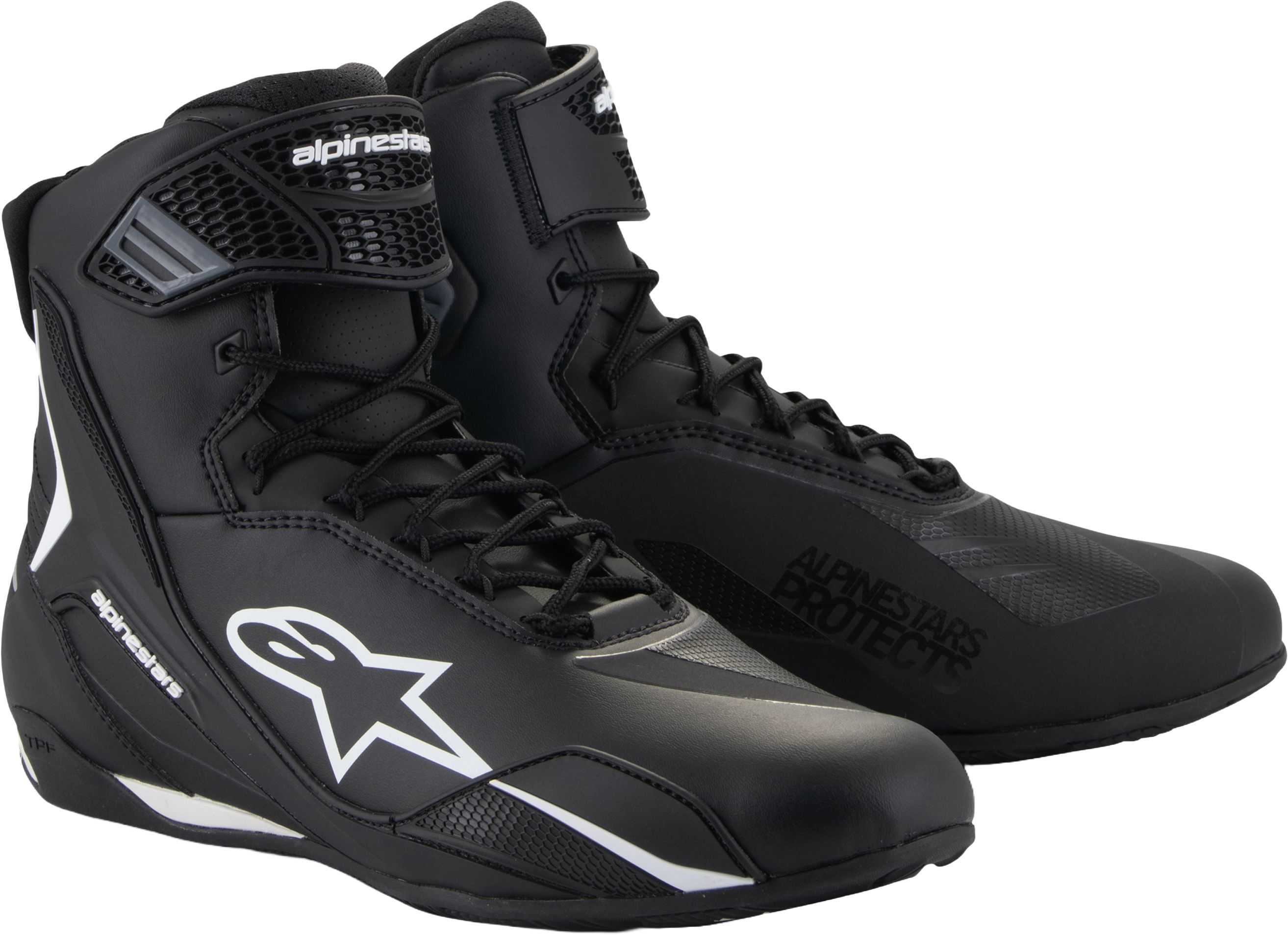 Motorschoenen heren ALPINESTARS Faster-4 Zwart-Wit