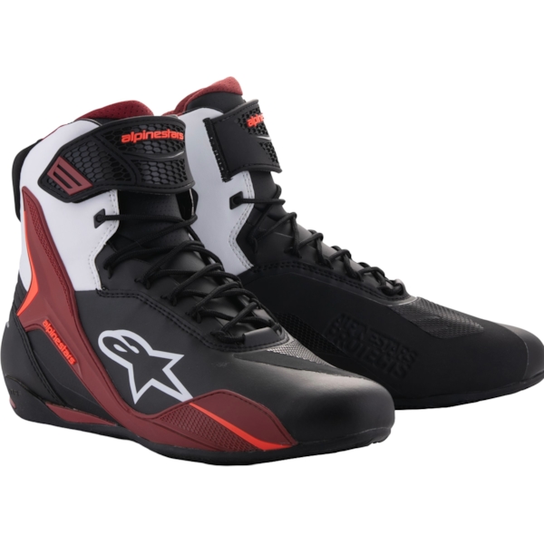 ALPINESTARS Faster-4 Black-White-Dark Red