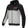 ALPINESTARS Chrome V2 Sport Hoodie Zwart-Grijs Heather-Rood Fluo