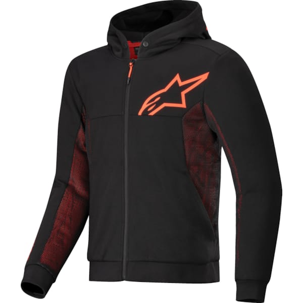 ALPINESTARS Chrome Air Sport Hoodie Noir-Rouge Fluo