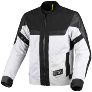 Doorwaai motorjas en hoodie heren MACNA Empire 2.0 Lichtgrijs - Zwart