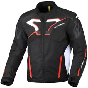 Textiel motorjas heren MACNA Tazar 2.0 Zwart - Wit Rood