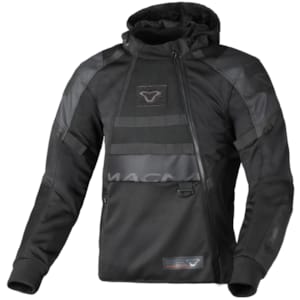 Doorwaai motorjas en hoodie heren MACNA Rebelite Zwart