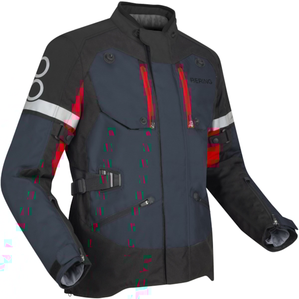 BERING Halifax Jacket Noir-Anthracite-Rouge