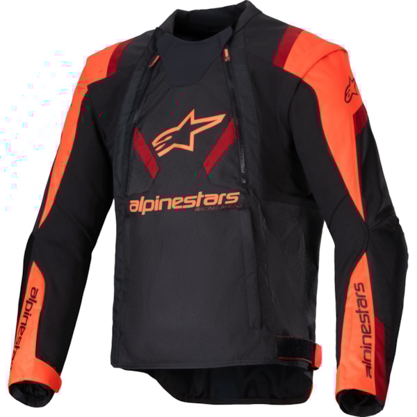 ALPINESTARS T-Stunt Air Jacket Zwart-Rood Fluo-Donker Rood