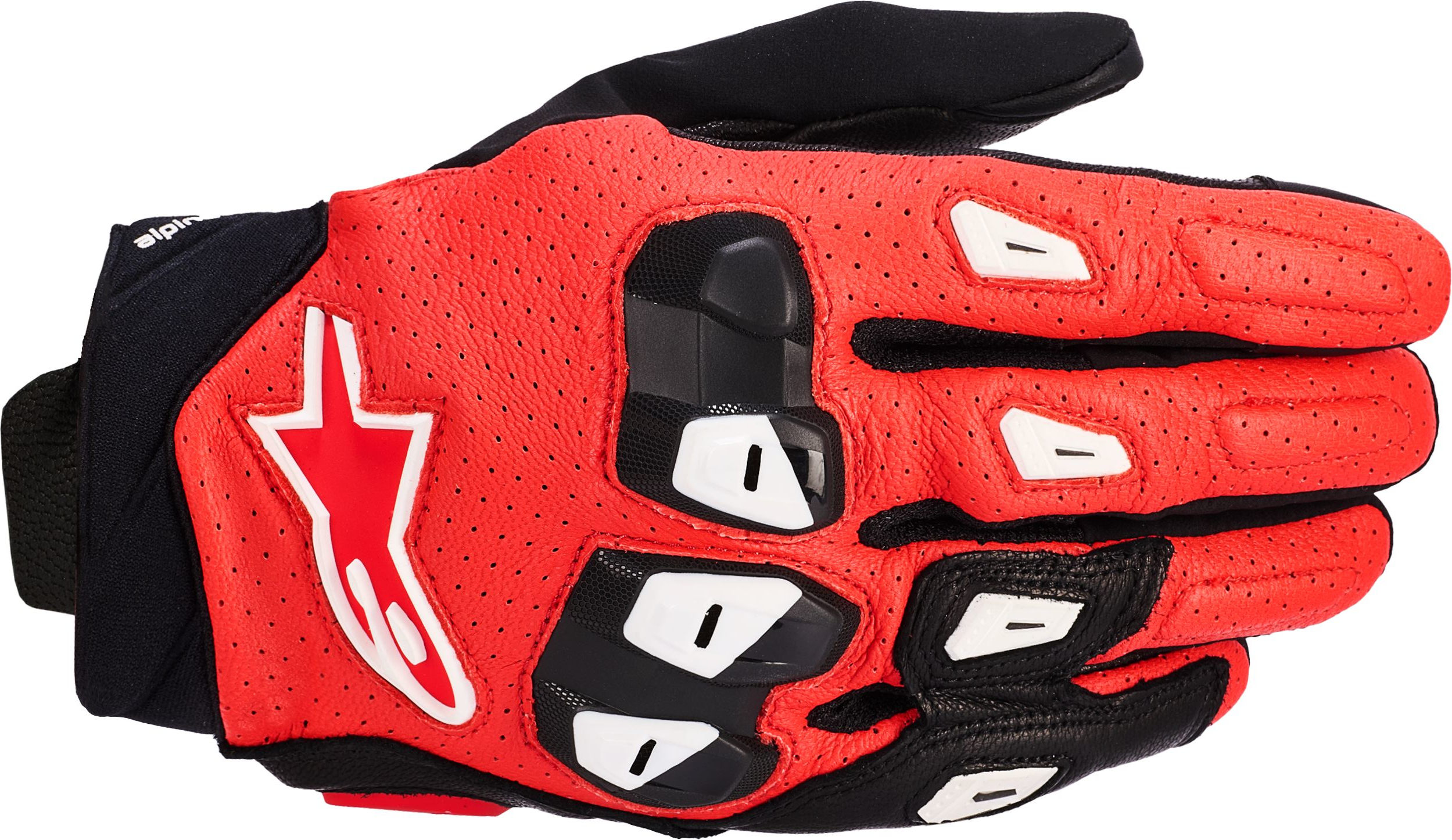 Gants été hommes ALPINESTARS SP X 7 Gloves Noir-Rouge Vif-Blanc