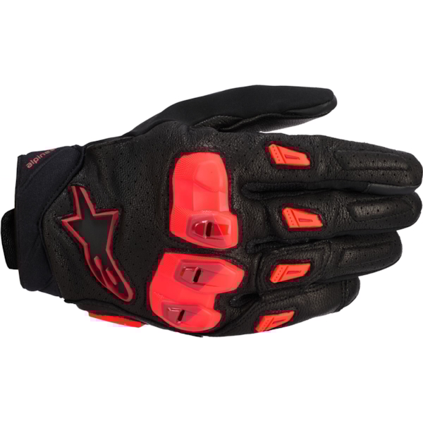 ALPINESTARS SP X 7 Gloves Zwart-Donker Rood-Rood Fluo