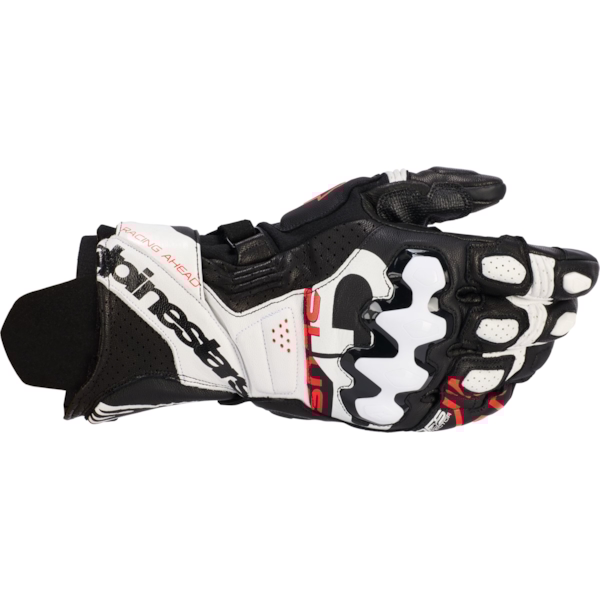 ALPINESTARS GP Plus R V3 Gloves Black-White-Red Fluo