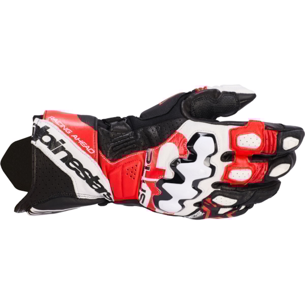 ALPINESTARS GP Plus R V3 Gloves Zwart-Wit-Helder Rood