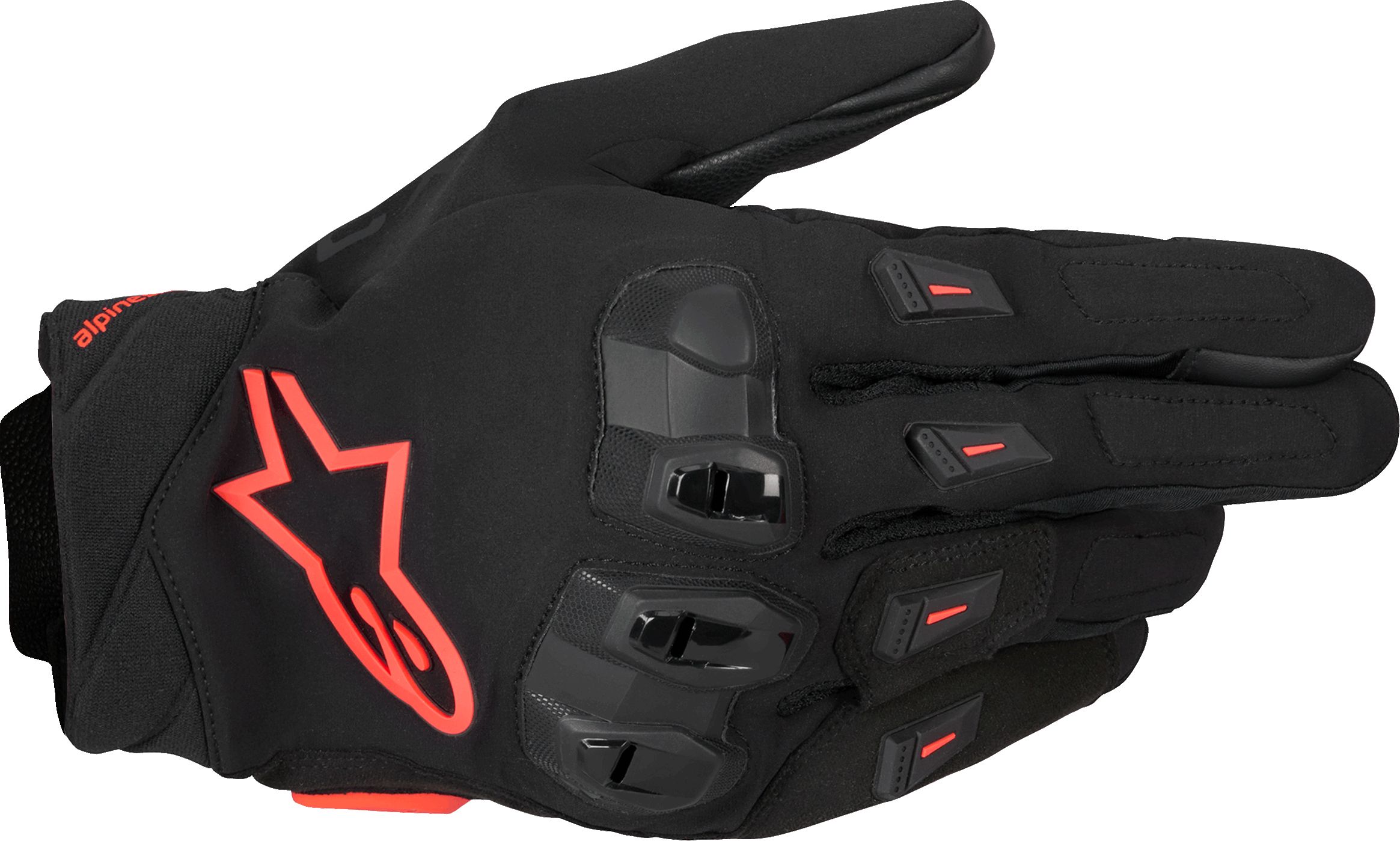 Gants été hommes ALPINESTARS SP X 3 Gloves Noir-Rouge Fluo