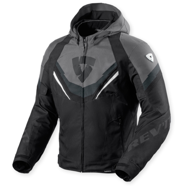 REV'IT! Quantum 3 H2O Jacket Noir - Gris