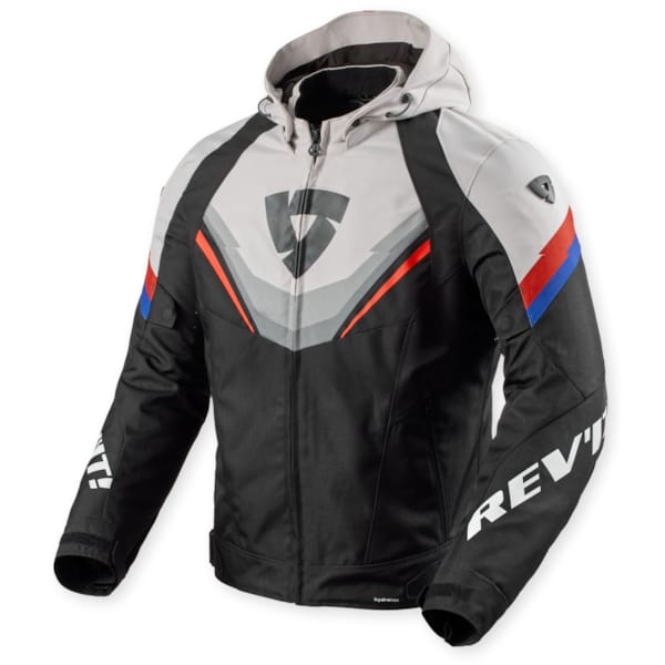 REV'IT! Quantum 3 H2O Jacket Noir - Gris clair