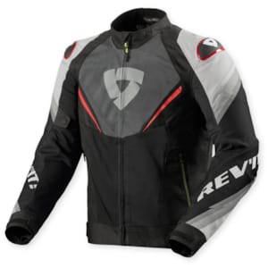 Doorwaai motorjas en hoodie heren REV'IT! Quantum 3 Air Jacket Grijs - Rood