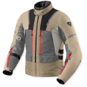 Men's textile motorcycle jacket REV'IT! Offtrack 2 H2O Sand - Grey