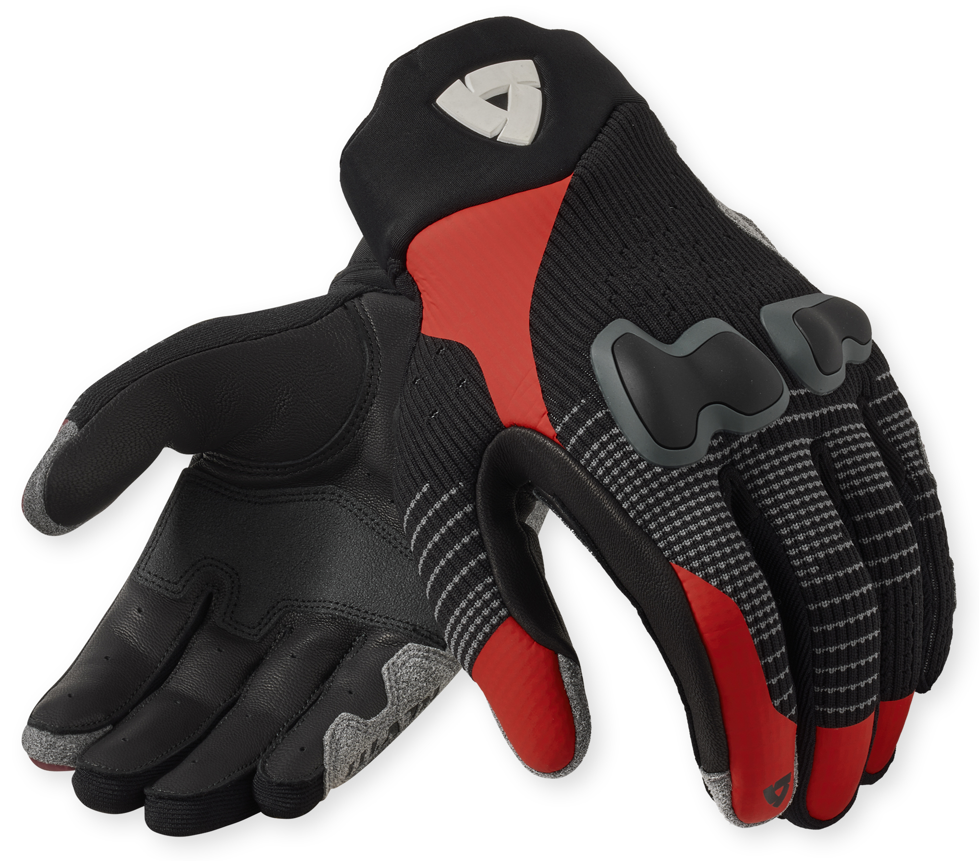 Zomerhandschoenen heren REV'IT! Kinetic 2 Zwart - Rood