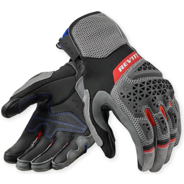REV'IT! Sand 5 gloves Gris - Rouge