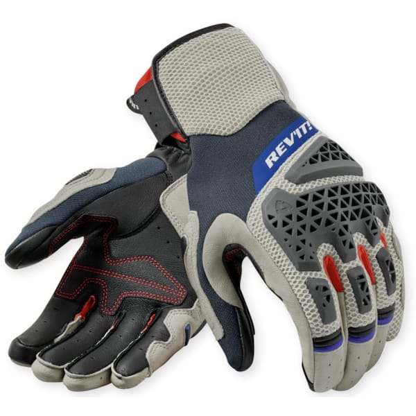 REV'IT! Sand 5 gloves Silver - Red
