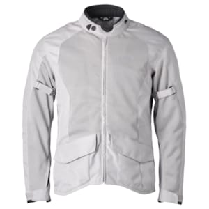 Doorwaai motorjas en hoodie heren GMS FiftySix.7 Long Zilver