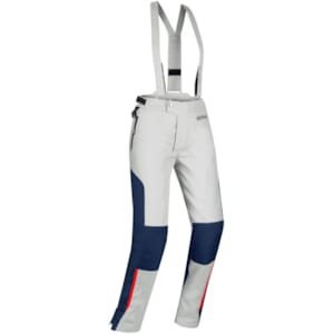 Pantalon moto en textile femmes BERING Lady Siberia Pants Gris-Bleu-Rouge