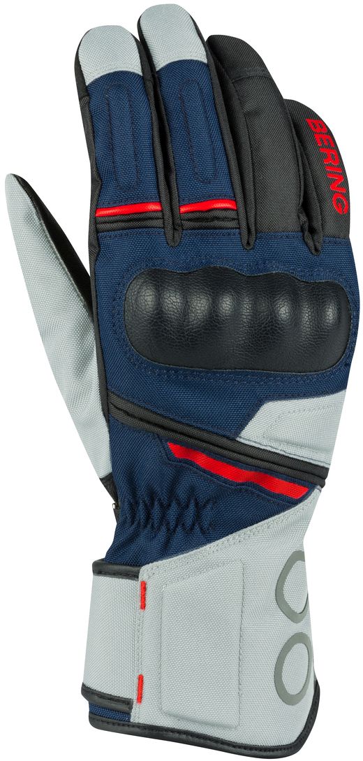 BERING Siberia Gloves Gris-Bleu-Rouge