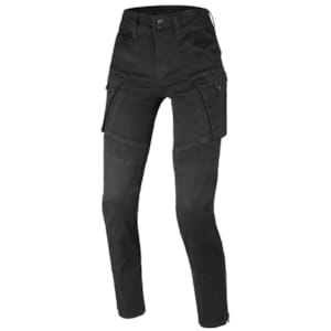 Women's motorcycle jeans MACNA Duplan Black length 30 (S)