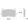 BREMBO Plaquettes de frein moto Route Métal Fritté 07HO62SA
