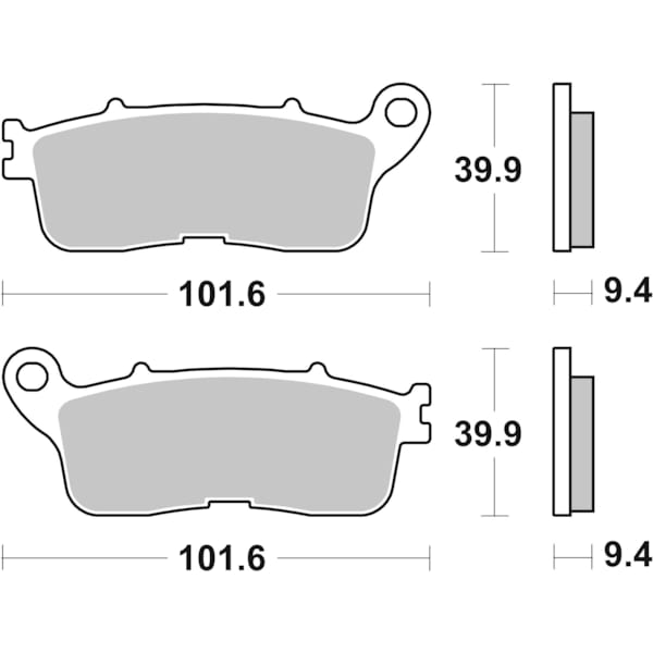 BREMBO Plaquettes de frein moto Route Métal Fritté 07HO60SP