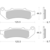 BREMBO Plaquettes de frein moto Route Métal Fritté 07HO39SP