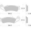 BREMBO Remblokken Road Gesinterd Metaal 07HO29SP