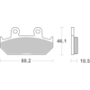 BREMBO Plaquettes de frein moto Route Métal Fritté 07HO35SA