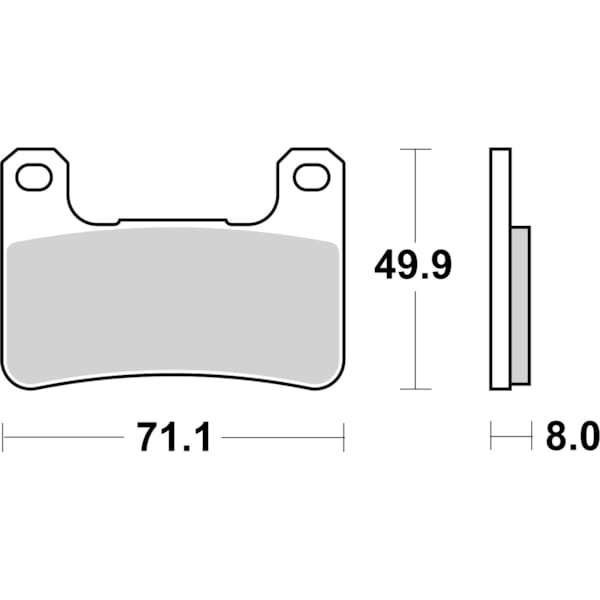 BREMBO Brake Pads Road Sintered 07SU27LA