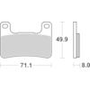 BREMBO Plaquettes de frein moto Route Métal Fritté 07SU27LA