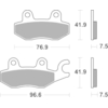 BREMBO Plaquettes de frein moto Route Métal Fritté 07KA31SA