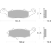 BREMBO Plaquettes de frein moto Route Métal Fritté 07KA15SP