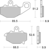 BREMBO Plaquettes de frein moto Route Métal Fritté 07KA16SP