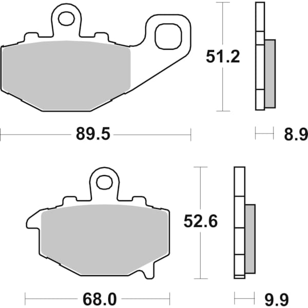 BREMBO Plaquettes de frein moto Route Métal Fritté 07KA16SP